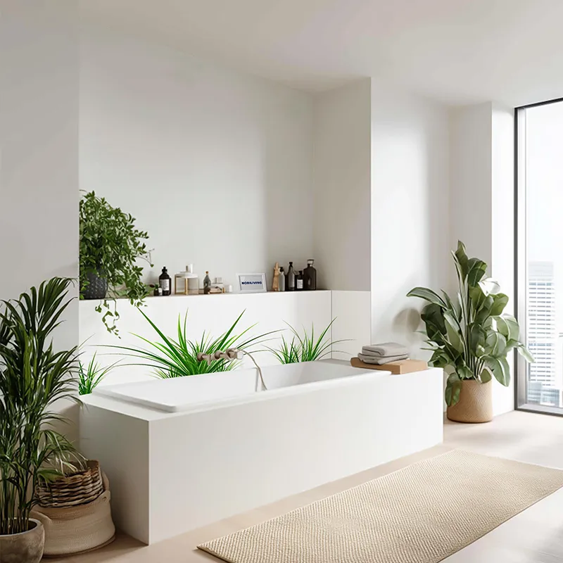 Badrückwand Alu Zen Gras Steine 940