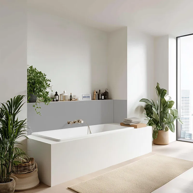 Badrückwand Alu Unifarbe Grau 2345