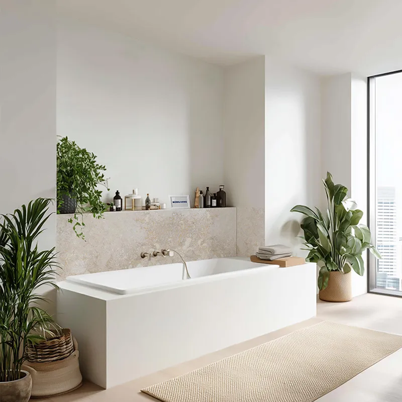 Badrückwand Alu Marmor hell beige 527