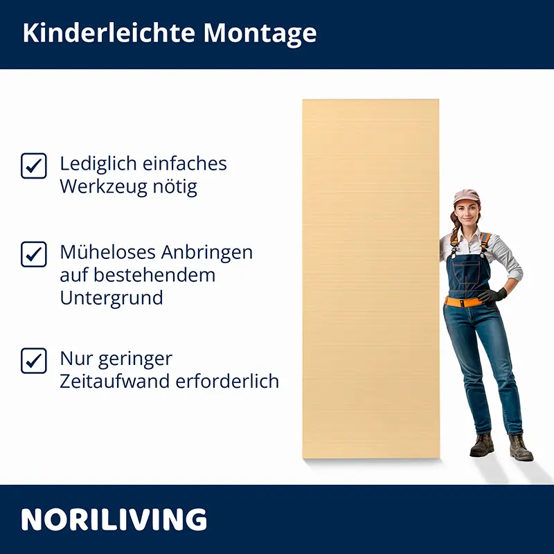 Montage Wandpaneel mit wenig Zeitaufwand